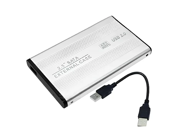 Case 2.5 Hd Externo Notebook Ultra Sata 3.0 Usb Prata