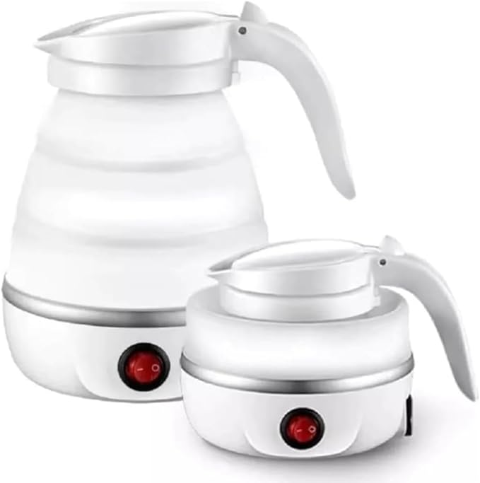 Mini Chaleira Elétrica Portátil Cor Branco 110V