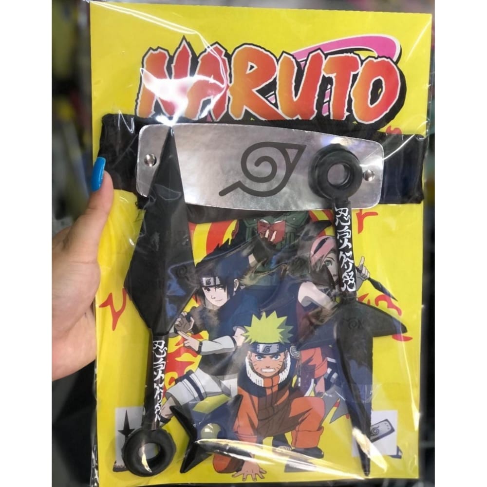 Kit Brinquedo Cartela Bandana Naruto Kanai