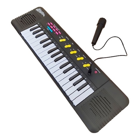 Brinquedo Infantil Teclado Piano Musical Com microfone