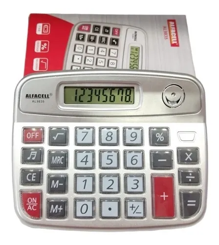 Calculadora Eletrônica De Mesa Até 8 Dígitos 9835 Alfacell