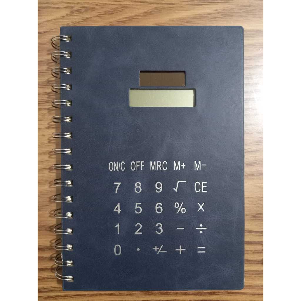 Calculadora na Capa para escrever, escritório/Agenda