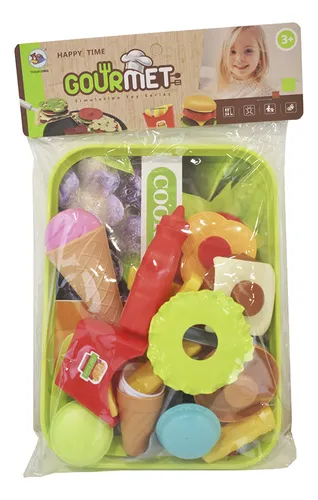 Conjunto de hambúrguer único gourmet com bandej