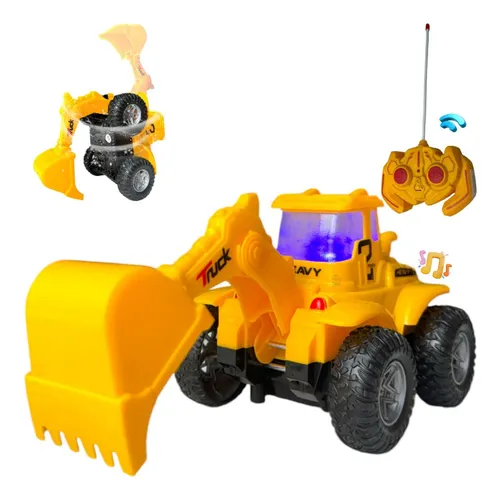 Carrinho Controle Remoto Escavadeira Brinquedo Articulada