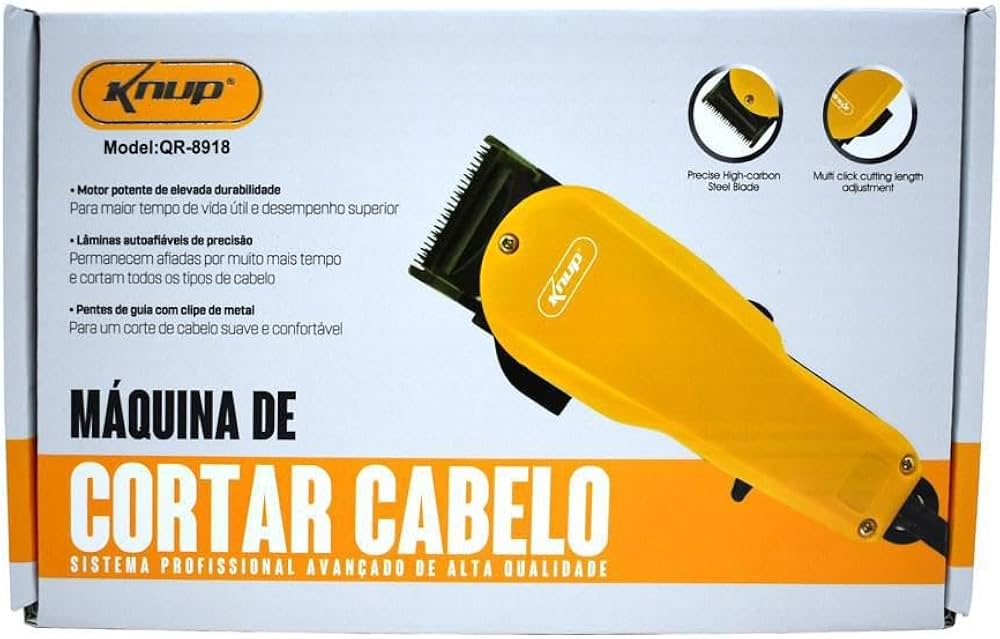 Máquina De Cortar Cabelo Baixo Ruído 110V Knup