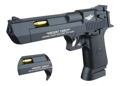 Arma De Brinquedo Pistola Som Luz E Laiser Longo Alcance