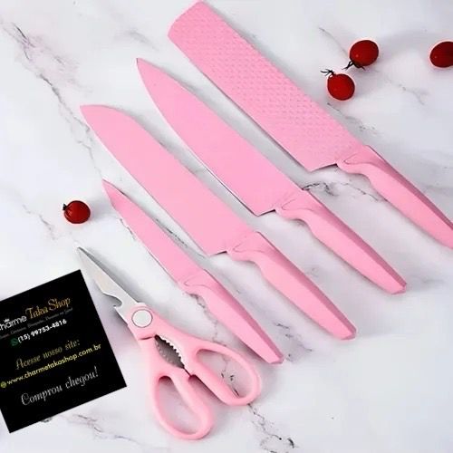 Jogo de faca rosa