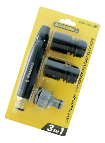 ESGUICHO BICO DE ALTA PRESSÃO P/ MANGUEIRA COM ENGATE RAPIDO BOM-7614