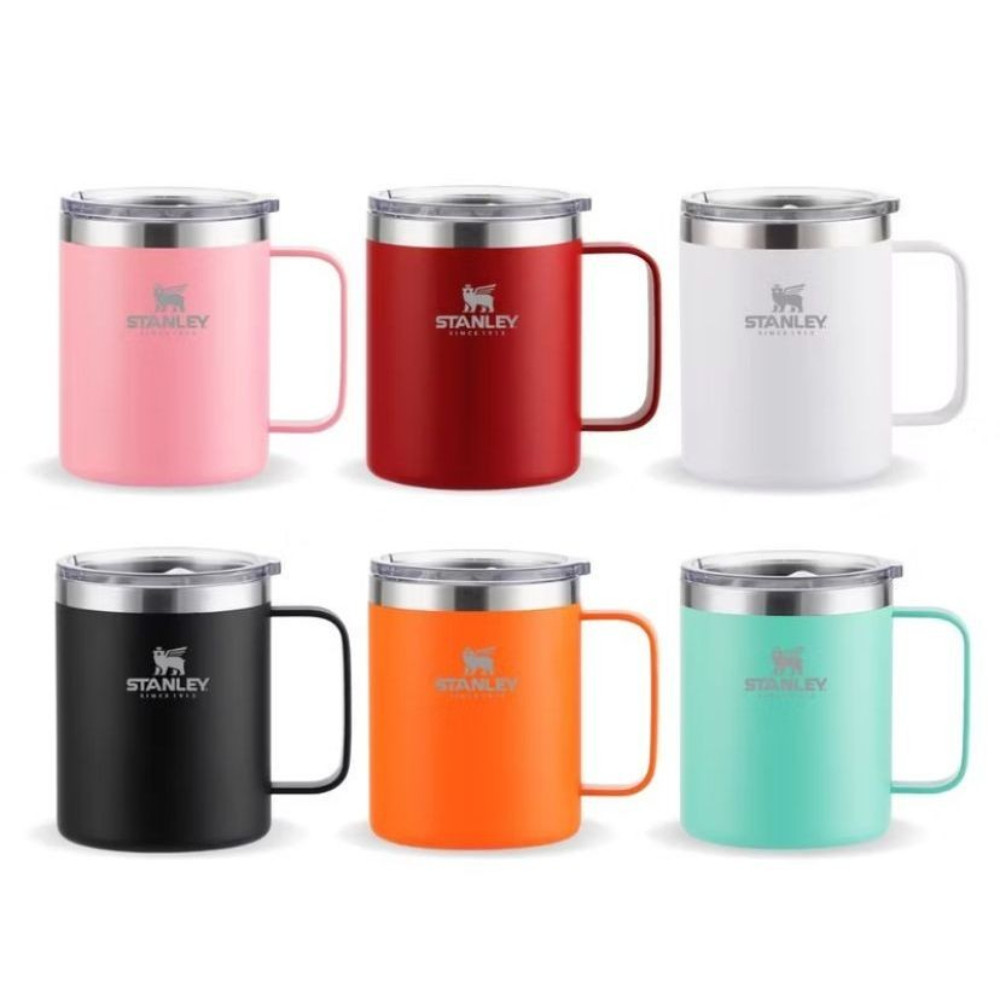 CANECA TÉRMICO COM ALÇA E TAMPA CAMP MUG QUENTE FRIO 350ML