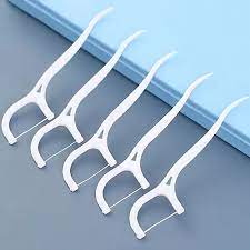Palito de Dente de Floss de PTFE Descartável, Fio Dental, Flossador Dental