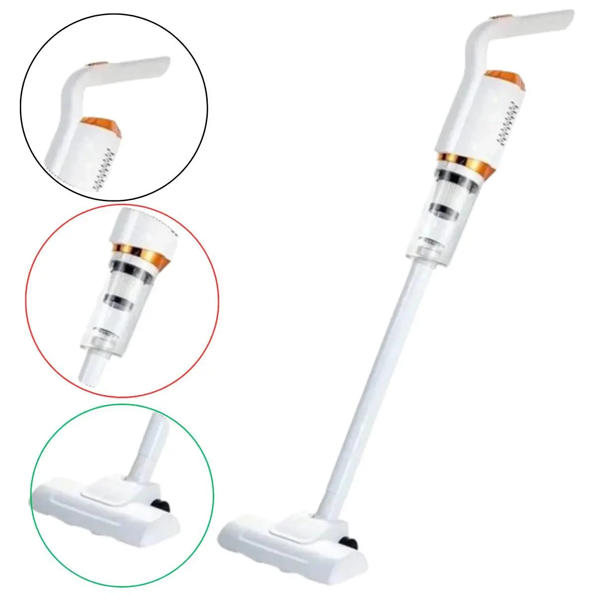 Aspirador De Pó Potente Recarregável Usb Sem Fio - Baihuo