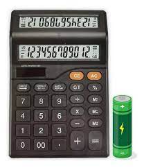 Calculadora Com Duplo Visor Para Loja Display Grande Solar