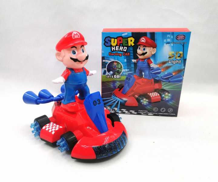 Mario kart a pilha com luz